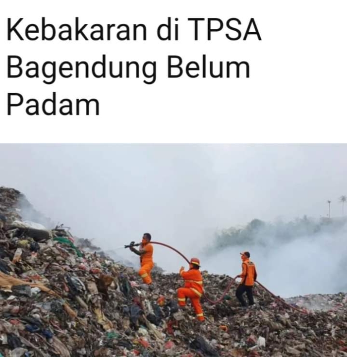 kebakaran TPSA Bagendung Blm bisa diurai